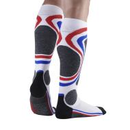 X1 Paire de Chaussettes Blanc/Rouge Mixte Ski French vue 2