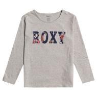 T-shirt Gris Fille Roxy The One pas cher