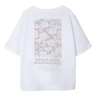 T-shirt Blanc Fille Name it Dagmar vue 2