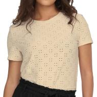 T-shirt Beige Femme JDY Cathinka