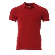 Polo Rouge Homme Teddy Smith Pilote 2 Mc