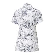 Polo Blanc/Gris Femme Puma Artwork vue 2
