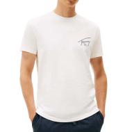 T-Shirt Blanc Homme Tommy Hilfiger Backpri pas cher
