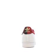 Baskets Adidas Blanches/Rouge Homme Adidas Superstar vue 3
