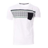 Polo Blanc/Vert/Noir Homme RMS26 91264 pas cher