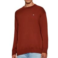 Sweat Rouge Homme Calvin Klein Jeans Eu Ls Cotton Relaxed pas cher