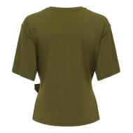 T-Shirt Vert Olive Femme JDY Dea Life vue 2