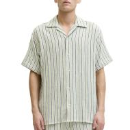 Chemise Rayure Vert/Marine Homme Jack & Jones Stripe Resort
