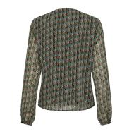 Blouse Verte/Noire à Motifs Femme Only Sierra vue 2