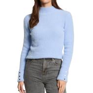 Pull Bleu Clair Femme Morgan Morik pas cher