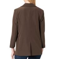 Blazer Long Marron Femme Only lana vue 2