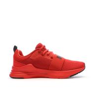 Baskets Rouges Garçon Puma Wired Run vue 2