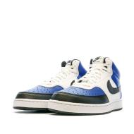Baskets Blanches/Bleu/Noires Homme Nike Court Vision vue 6