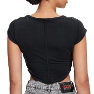 T-Shirt Noir Femme Converse Corset vue 2
