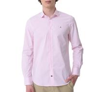 Chemise Blanche/Rose Homme Tommy Hilfiger Strch Poplin pas cher