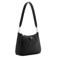 Sac à Main Noir Femme Guess Eco Jazlynn vue 2