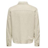 Veste Légère Écru Homme Only & Sons Structure vue 2