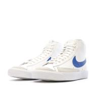 Baskets Blanc/Bleu Femme Nike Blazer Mid 77 vue 6