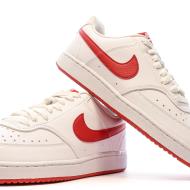 Baskets Blanches/Rouges Homme Nike Court Vision vue 7