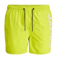 Short de Bain Vert Garçon Jack & Jones Double Logo pas cher