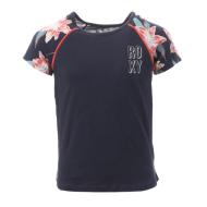 T-shirt Marine à fleurs Fille Roxy Friday Love pas cher