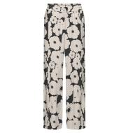 Pantalon Fluide Beige/Noir Femme JDY Troya pas cher
