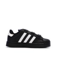 Schwarze Adidas Superstar Sneaker für Jungen Ansicht 2