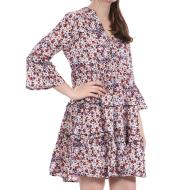 Robe Rose à fleurs Femme Vero Moda Easy pas cher