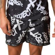 Short De Bain Noir Homme Project X Paris Short All Overt pas cher