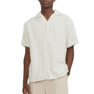 Chemise Rayure Écru/Beige Homme Jack & Jones Stripe Resort pas cher