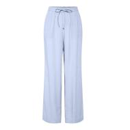 Pantalon fluide Bleu Femme Pieces Wide pas cher