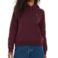 Sweat à capuche Bordeaux Femme Tommy Jeans Flag