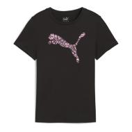 T-shirt Noir/Rose Fille Puma Graphic Tropica pas cher