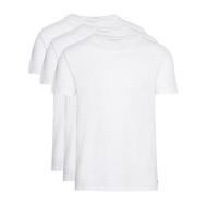 Lot de 3 T-Shirts Blanc Homme Tommy Hilfiger Stretch vue 3