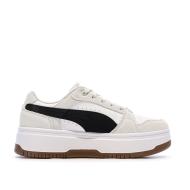Baskets Blanches/Noires Femme Puma Rebound Low vue 2