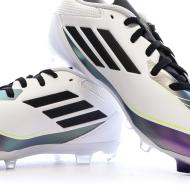 Chaussures de football Blanc/Noir/Violet Garçon Adidas F50 League Messi vue 7