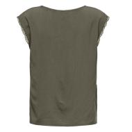 T-Shirt Kaki Femme Only Selina vue 2
