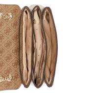 Sac à main Marron Femme Guess Noelle logo 4G vue 4