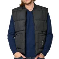 Doudoune Sans Manches Noir Homme Kaporal RINGOH pas cher