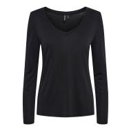 T-Shirt Noir Femme Pieces Pckamala