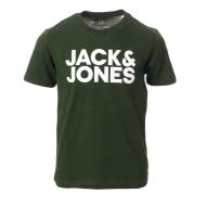 T-shirt Kaki Garçon Jack & Jones Logo Tee 12152730 pas cher
