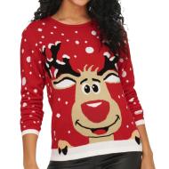 Pull de Noël Rouge Femme JDY Lucia