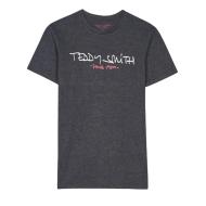 T-shirt Gris Homme Teddy Smith Ticlass Basic pas cher