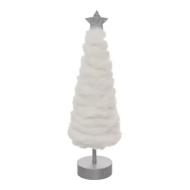 Sapin décoration de Noël Blanc Atmosphera Sapin Fourrure LED 38cm pas cher