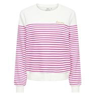 Sweat Blanc/Fushia Femme Only Bine