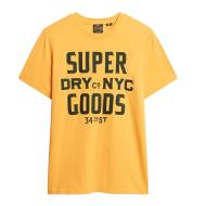 T-shirt Jaune/Noir Homme Superdry Embroidered pas cher