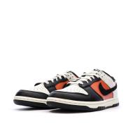 Dunk Low Retro Blanc/Noir/Orange Homme Nike vue 6