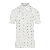 Polo de golf Lacoste Hombre Blanco regular fit protección UV ver 2