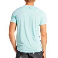 T-shirt Turquoise Homme Adidas Run vue 2