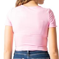 T-Shirt Rose Pâle Femme Vero Moda Madi Jill vue 2